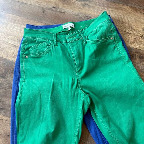 Gibson Latimer Budle Lot of 3 Skinny Pants Women's 8 Royal Blue, Green, Light Bl - Picture 9 of 15